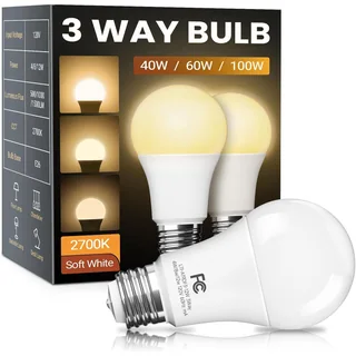 TJOY 3-Way LED Light Bulb, 40/60/100W Equivalent