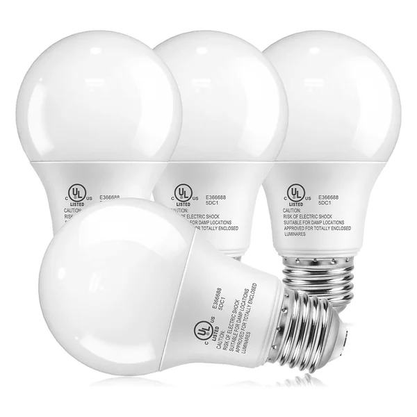 TJOY A19 LED Light Bulb, 60W Equivalent, 3000K