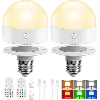 TJOY Rechargeable LED Light Bulb with Remote