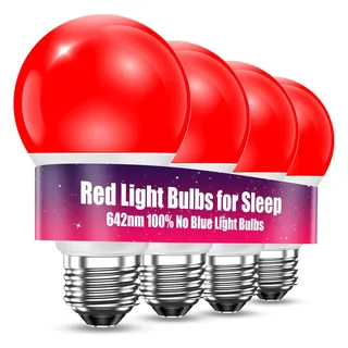 Red LED Light Bulb, Dimmable, thumbnail 2