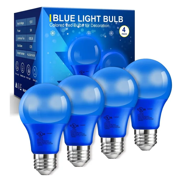 TJOY Colored A19 LED Light Bulb