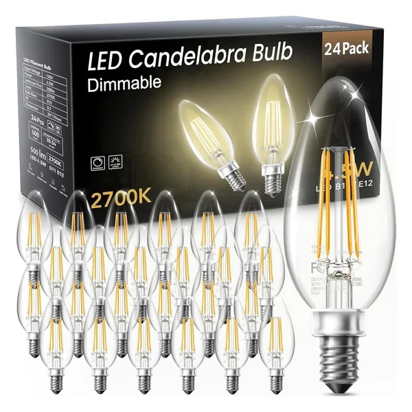 TJOY B11 Candelabra LED Bulb, 450 Lumens