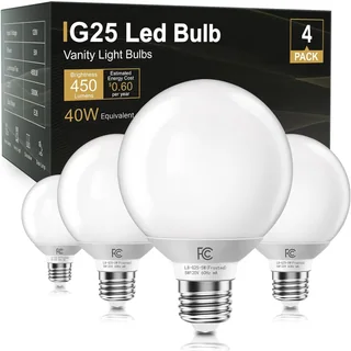 TJOY G25 LED Globe Bulb, 5W, 5000K