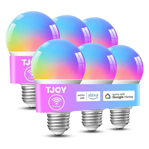 TJOY Smart A19 LED Light Bulb, Color Changing