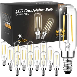 T6 Tubular Candelabra LED Bulb, E12, thumbnail 2